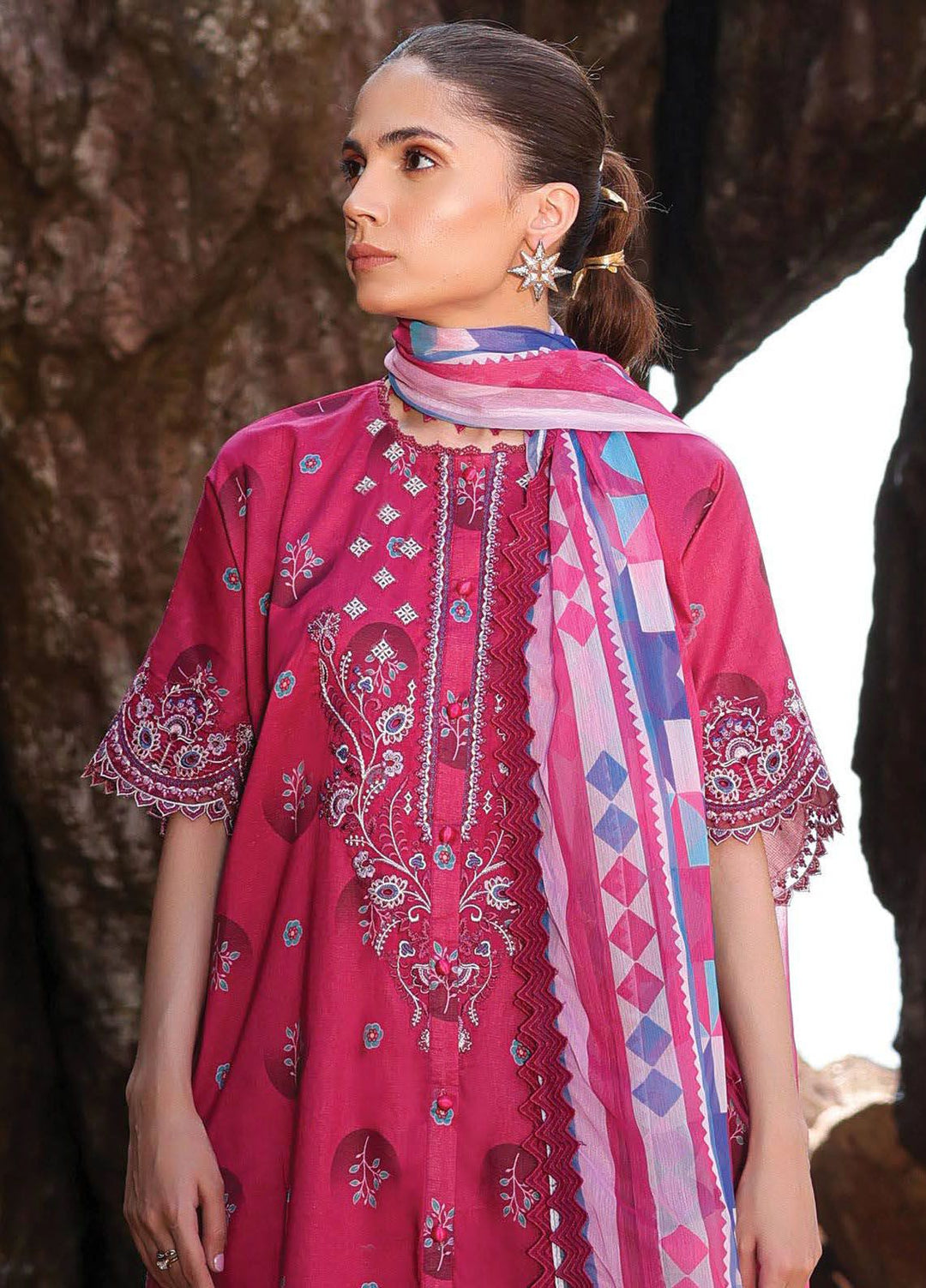 Tropicana by Ayzel Embroidered Lawn Suits Unstitched 3 Piece AAF24TP D-03 Lenora - Summer Collection