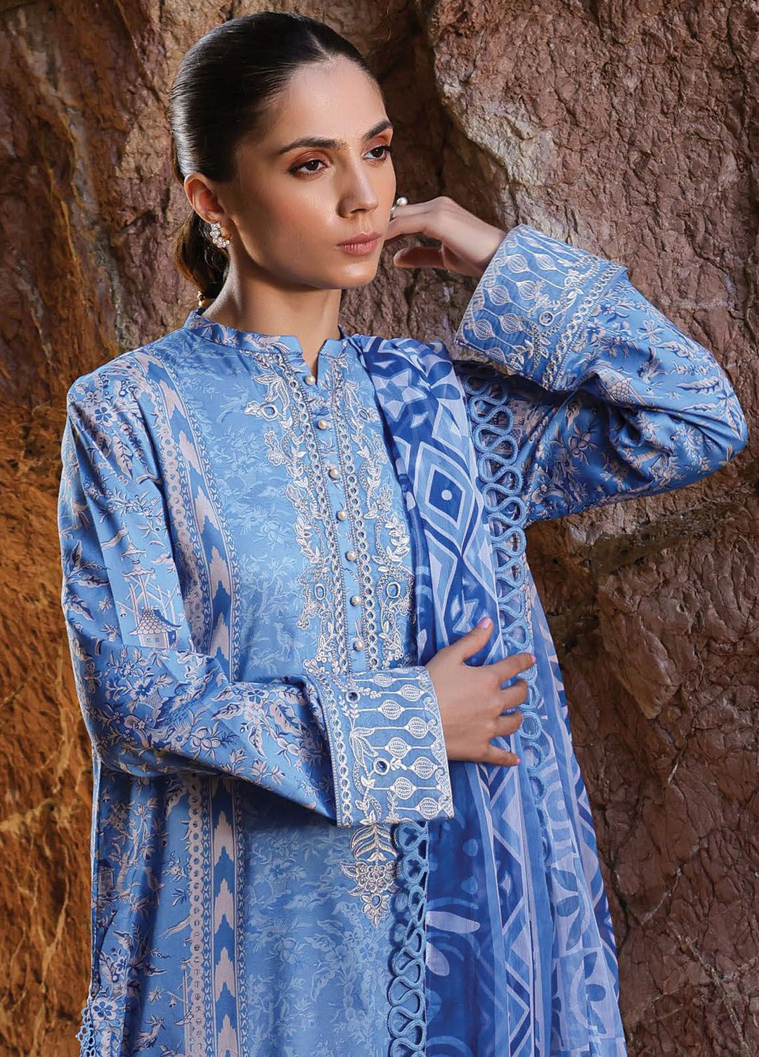 Tropicana by Ayzel Embroidered Lawn Suits Unstitched 3 Piece AAF24TP D-08 Veronica - Summer Collection