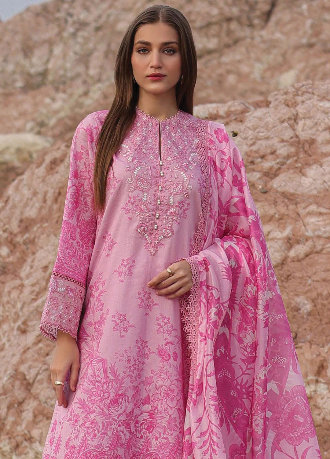 Tropicana by Ayzel Embroidered Lawn Suits Unstitched 3 Piece AAF24TP D-09 Adalyn - Summer Collection