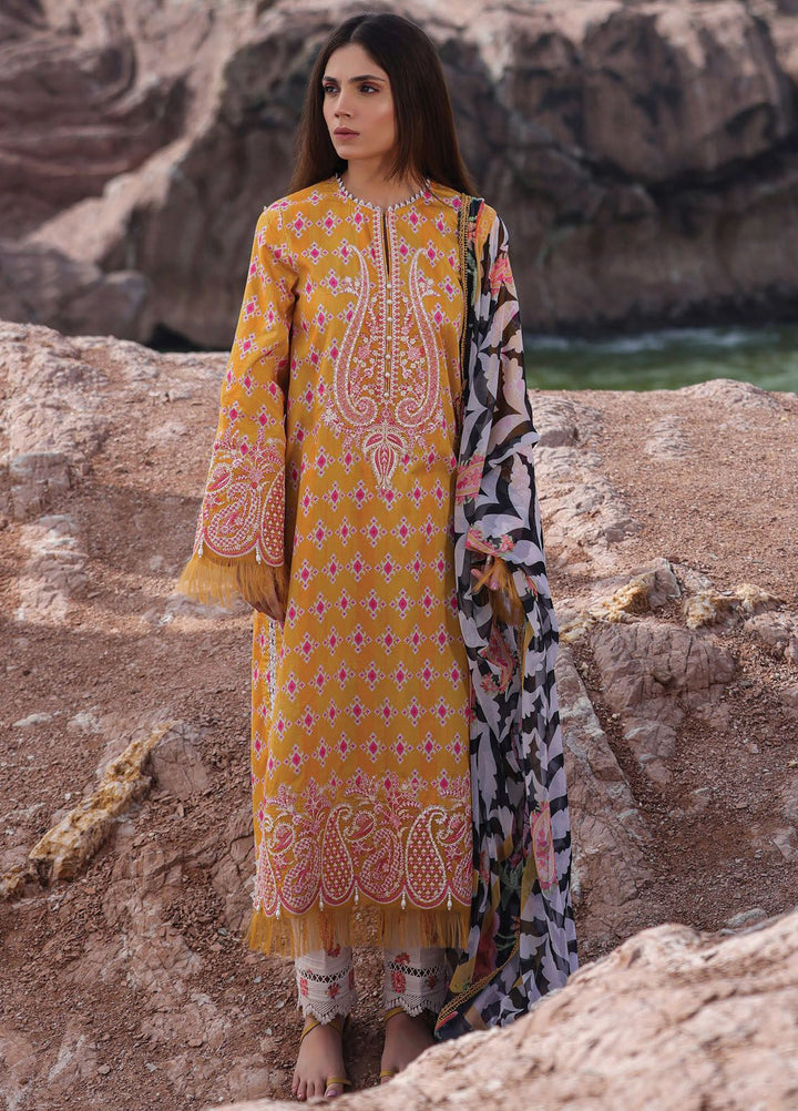 Tropicana by Ayzel Embroidered Lawn Suits Unstitched 3 Piece AAF24TP D-10 Meline - Summer Collection