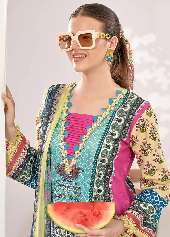 Tropicana By Fiona Printed Lawn Suit Unstitched 2 Piece FO24T Charm - Summer Collection