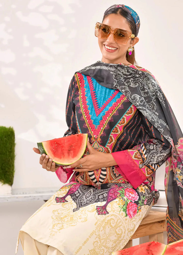 Tropicana By Fiona Printed Lawn Suit Unstitched 2 Piece FO24T Grove - Summer Collection