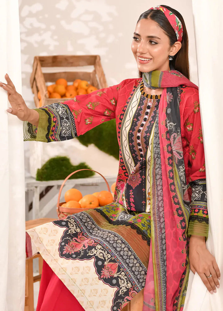 Tropicana By Fiona Printed Lawn Suit Unstitched 2 Piece FO24T Mosaic - Summer Collection
