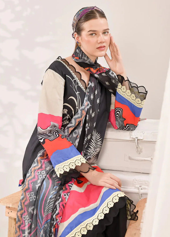 Tropicana By Fiona Printed Lawn Suit Unstitched 2 Piece FO24T Sera Phina - Summer Collection