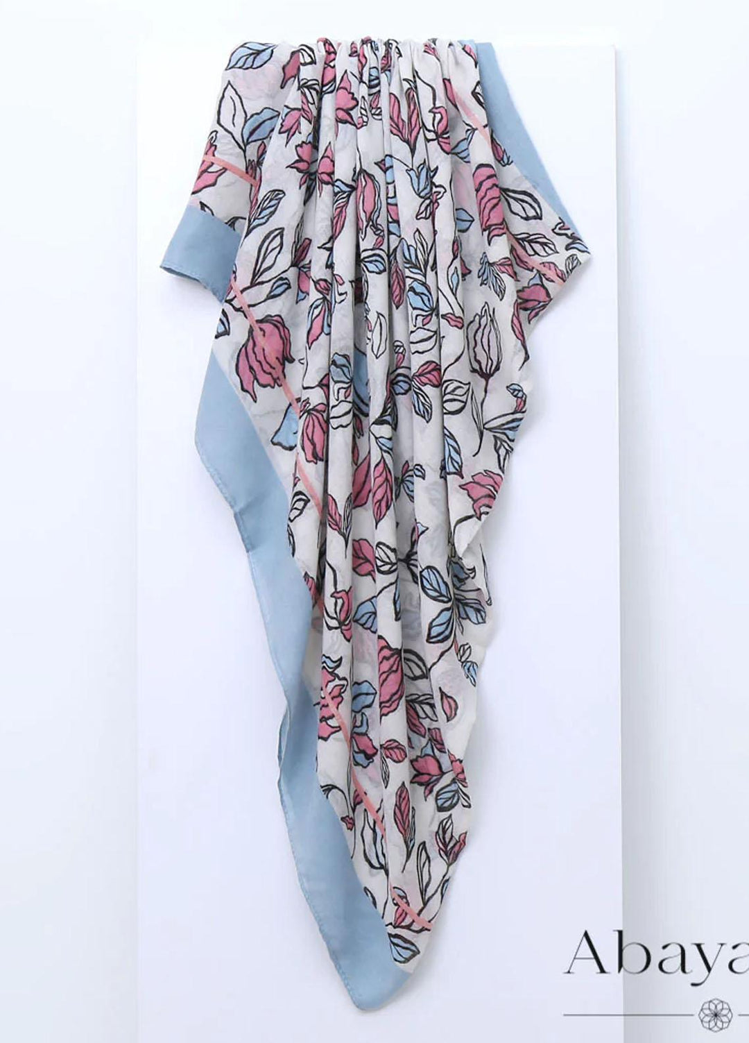 Abaya pk    Hijab ABA22HJ Dusty Blue Summer Tale Hijab - Women Hijabs