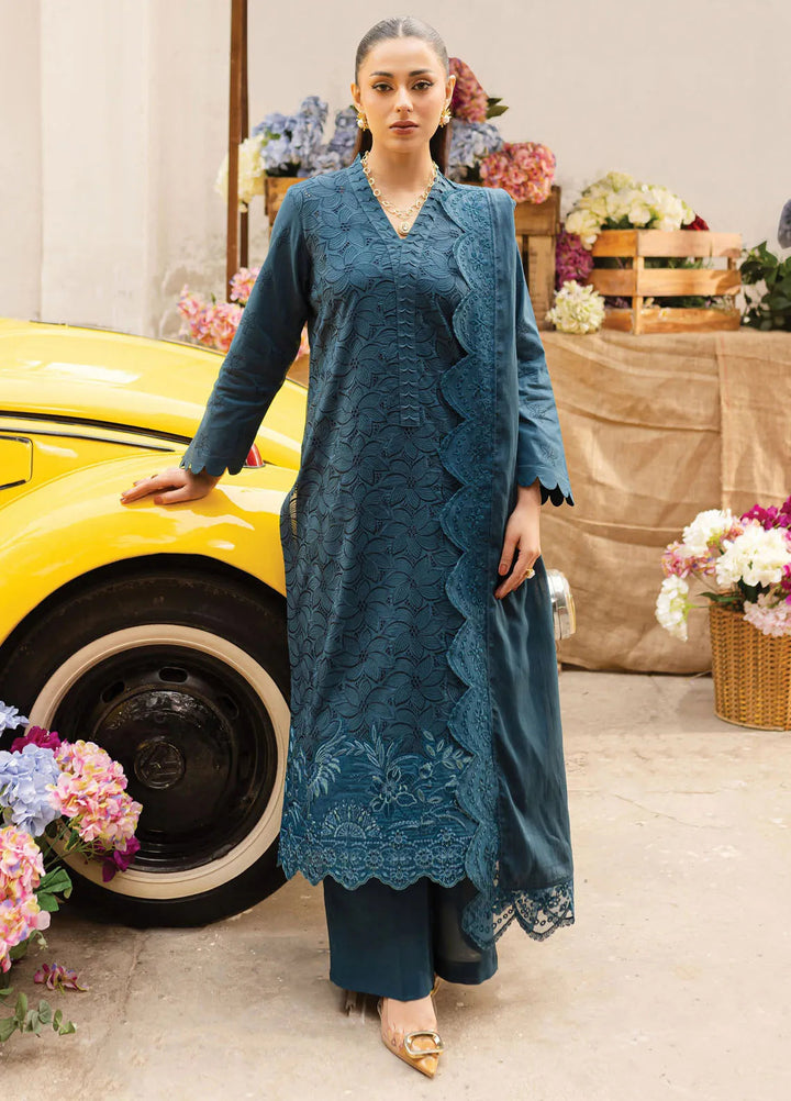 Twilight by Mahnur Embroidered Lawn Suits Unstitched 3 Piece MN25T D-02A Ciara - Summer Collection