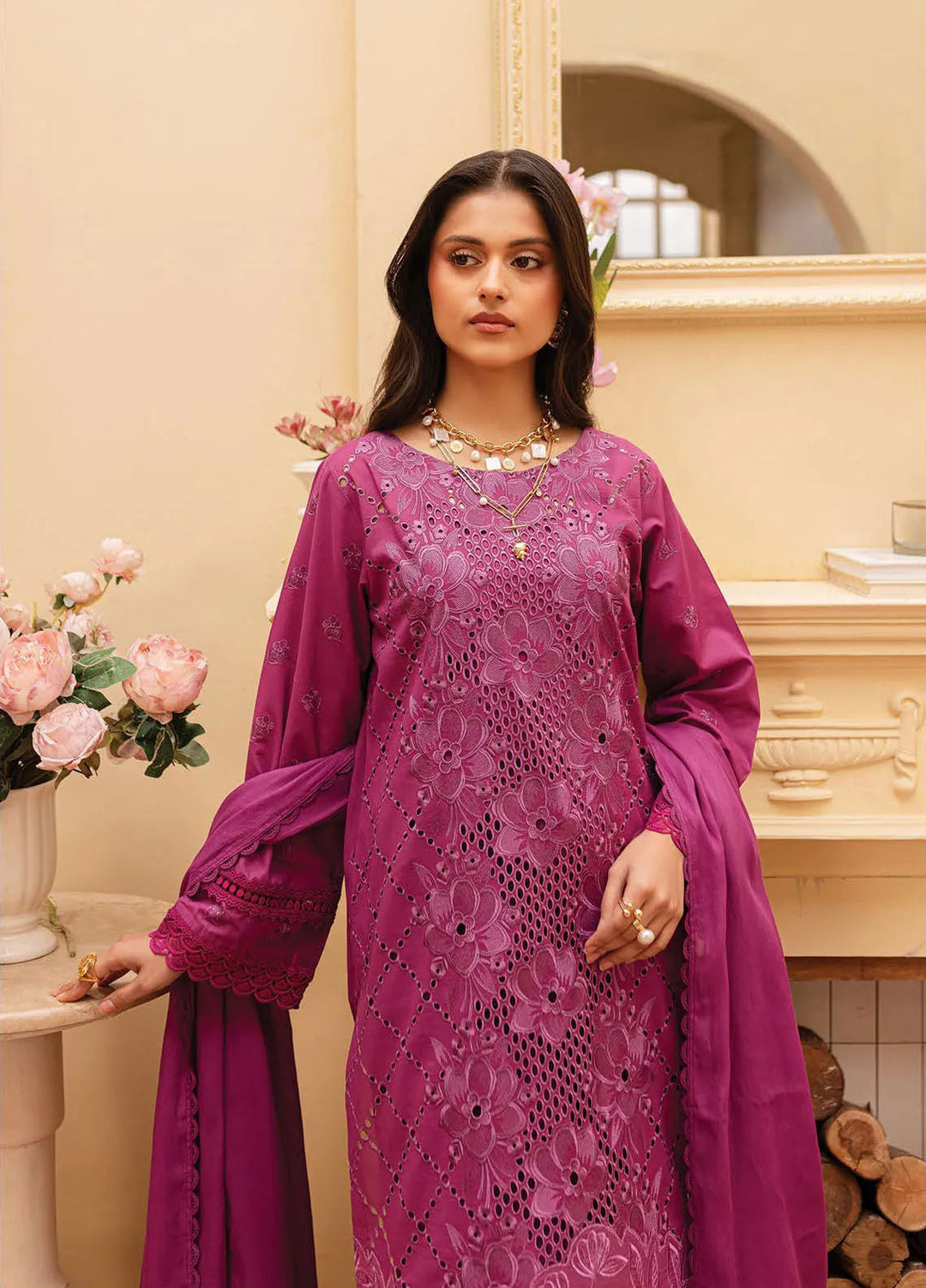 Twilight by Mahnur Embroidered Lawn Suits Unstitched 3 Piece MN25T D-03A Anastasia - Summer Collection
