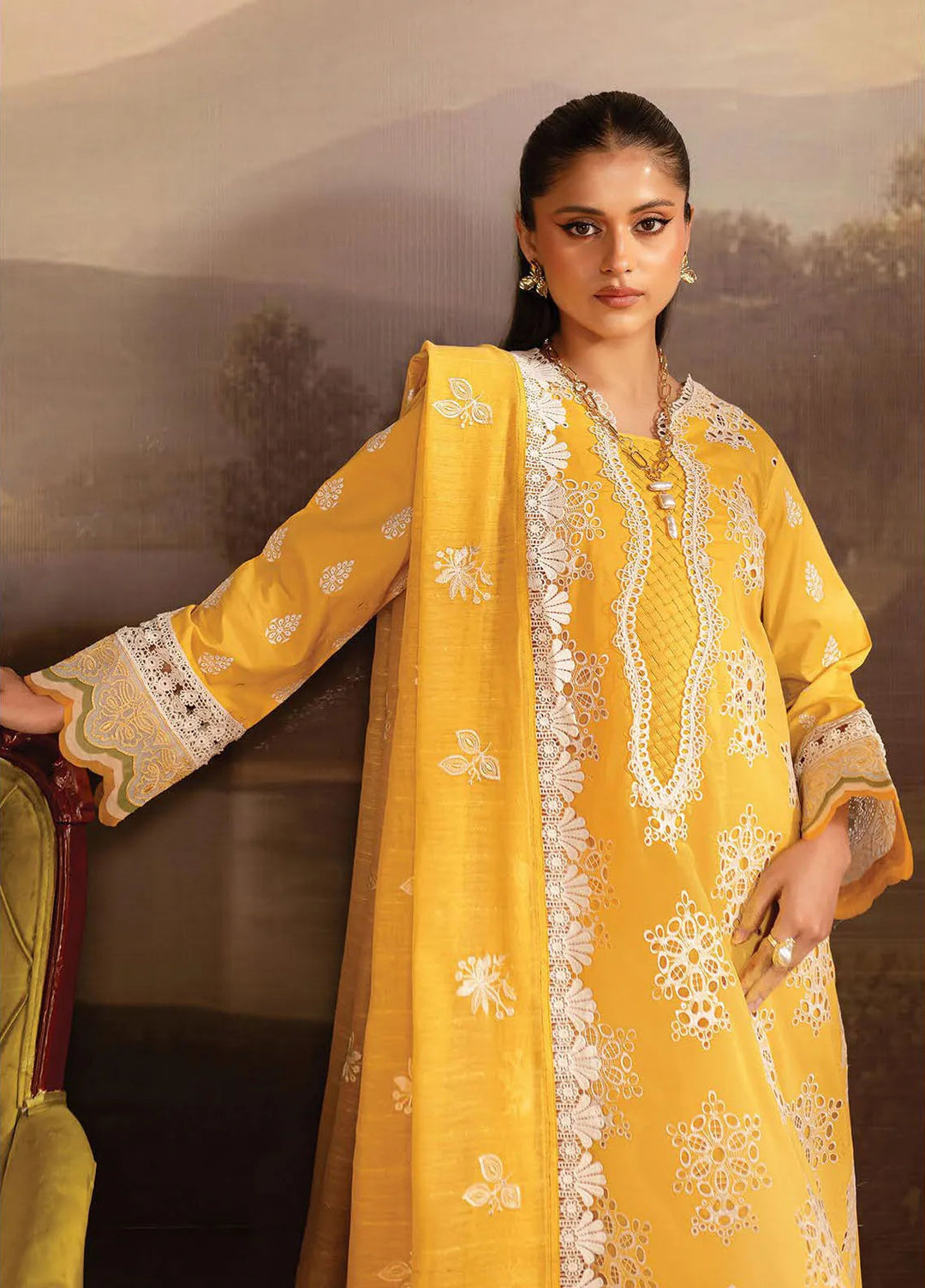 Twilight by Mahnur Embroidered Lawn Suits Unstitched 3 Piece MN25T D-06A Zenia - Summer Collection