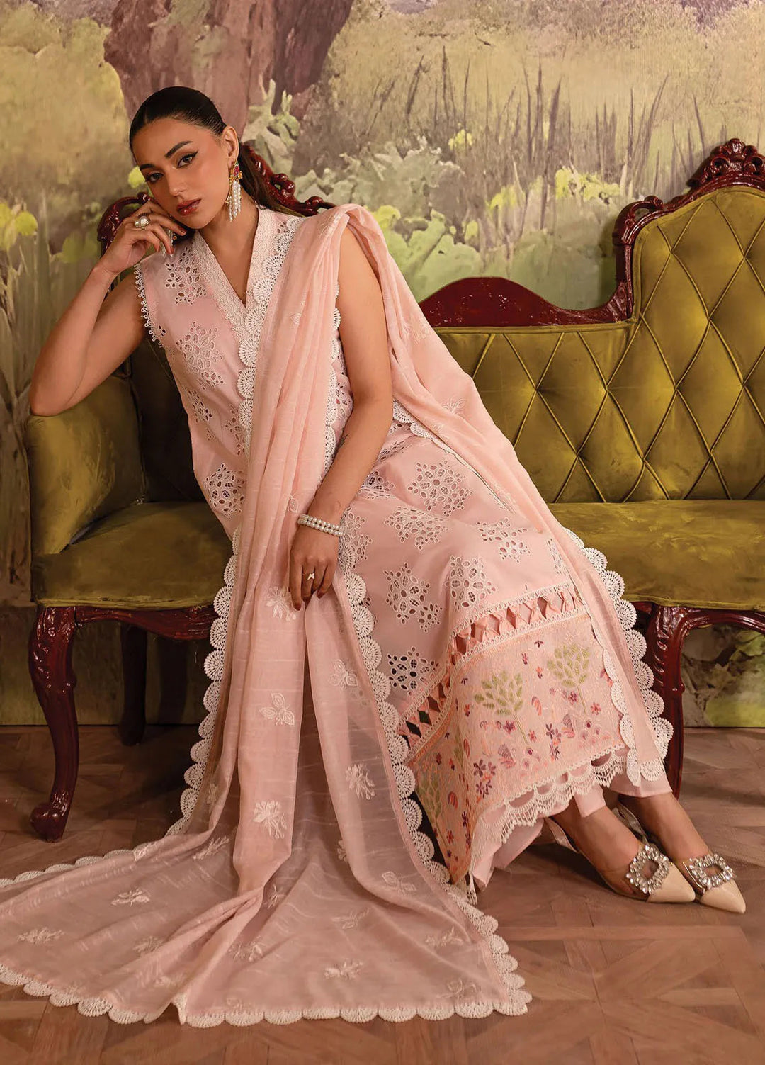 Twilight by Mahnur Embroidered Lawn Suits Unstitched 3 Piece MN25T D-06B Aysel - Summer Collection