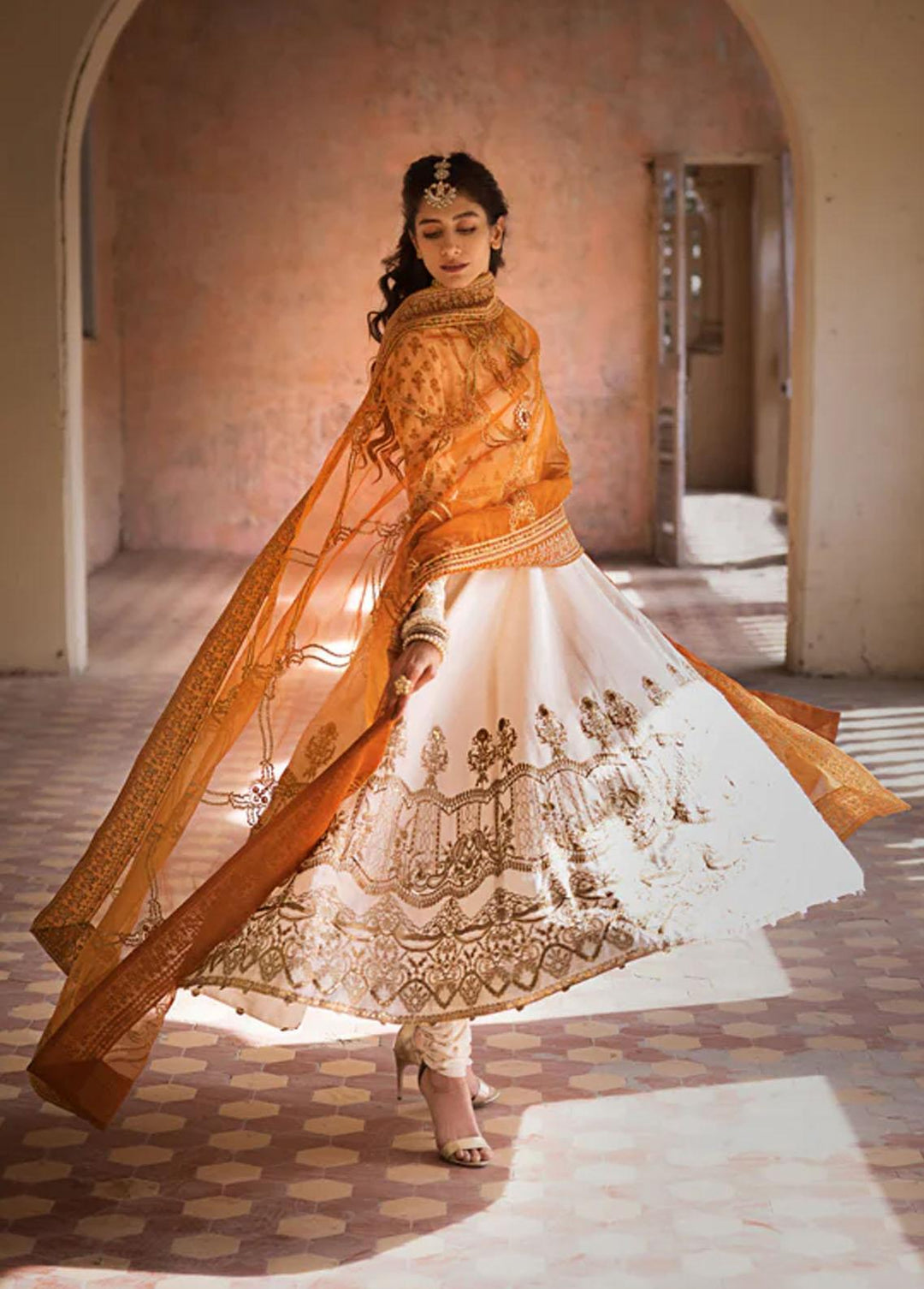 Umaima By Erum Khan Embroidered Raw Silk Suits Unstitched 3 Piece EK23U GHAZAL - Eid Collection