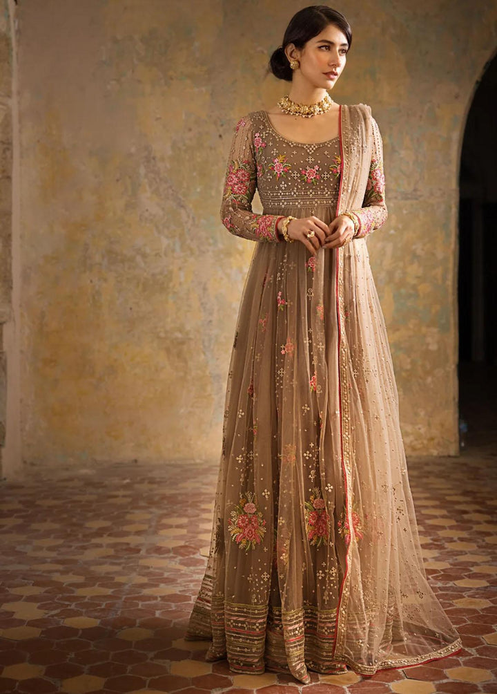 Umaima By Erum Khan Embroidered Net Suits Unstitched 4 Piece EK23U MIRAAL - Eid Collection