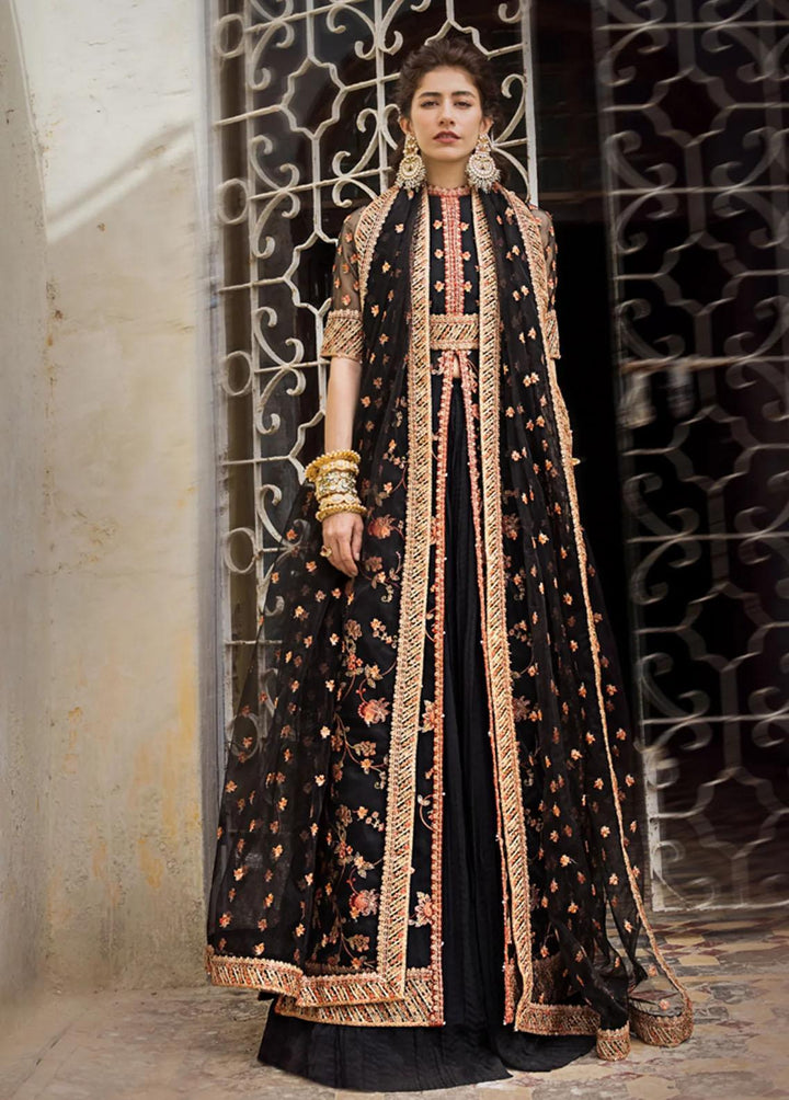 Umaima By Erum Khan Embroidered Organza Suits Unstitched 4 Piece EK23U SAFWA - Eid Collection