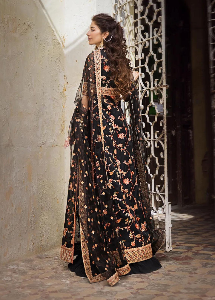 Umaima By Erum Khan Embroidered Organza Suits Unstitched 4 Piece EK23U SAFWA - Eid Collection