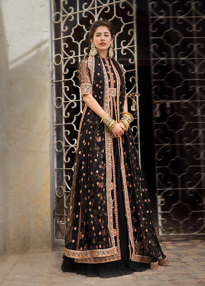 Umaima By Erum Khan Embroidered Organza Suits Unstitched 4 Piece EK23U SAFWA - Eid Collection