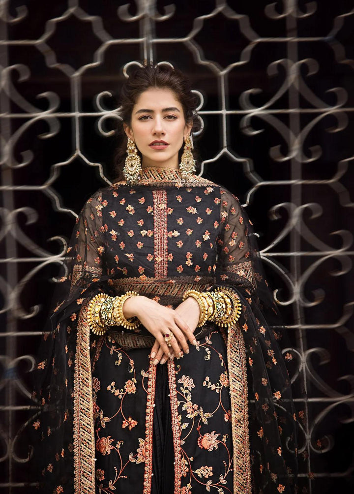 Umaima By Erum Khan Embroidered Organza Suits Unstitched 4 Piece EK23U SAFWA - Eid Collection