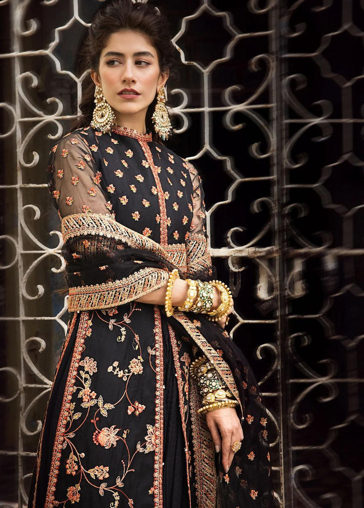 Umaima By Erum Khan Embroidered Organza Suits Unstitched 4 Piece EK23U SAFWA - Eid Collection