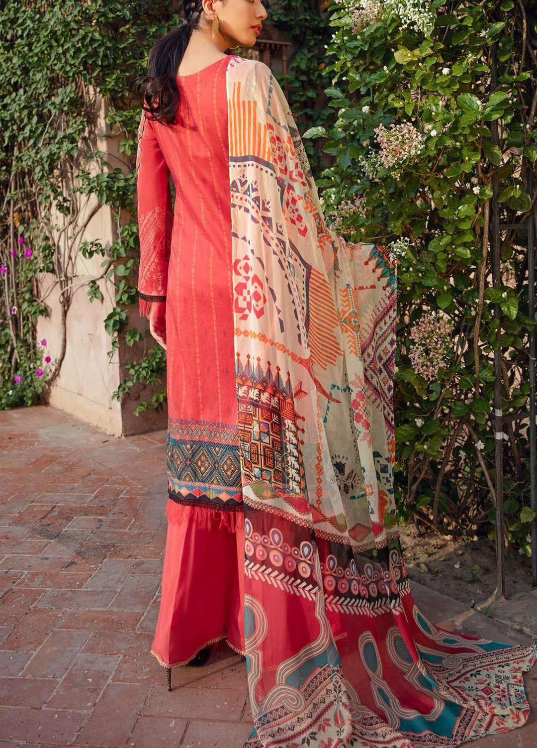 Umang by Motifz Embroidered Lawn Suits Unstitched 3 Piece MT21-LU2 2890 Arabseque - Summer Collection