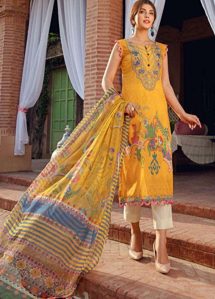 Umang by Motifz Embroidered Lawn Suits Unstitched 3 Piece MT21-LU2 2896 Eveline - Summer Collection