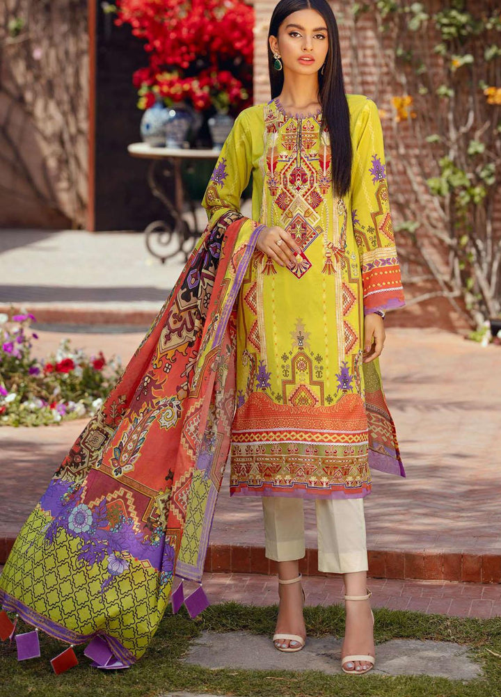 Umang by Motifz Embroidered Lawn Suits Unstitched 3 Piece MT21-LU2 2899 Monotribe - Summer Collection