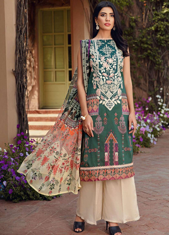 Umang by Motifz Embroidered Lawn Suits Unstitched 3 Piece MT21-LU2 2900 Arcadia - Summer Collection