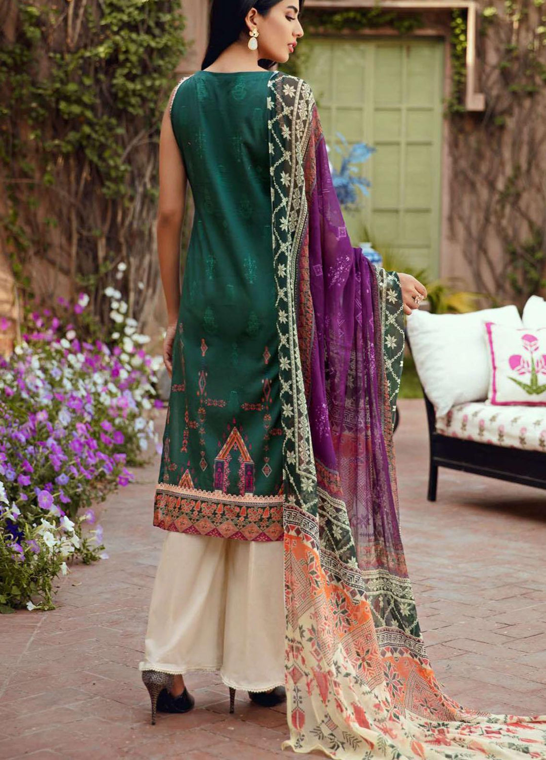 Umang by Motifz Embroidered Lawn Suits Unstitched 3 Piece MT21-LU2 2900 Arcadia - Summer Collection