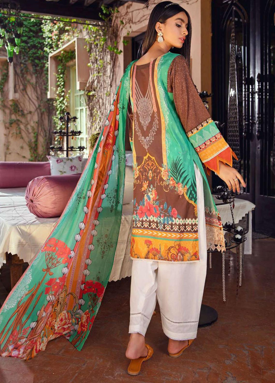 Umang by Motifz Embroidered Lawn Suits Unstitched 3 Piece MT21-LU2 2906 Jangle Chints - Summer Collection