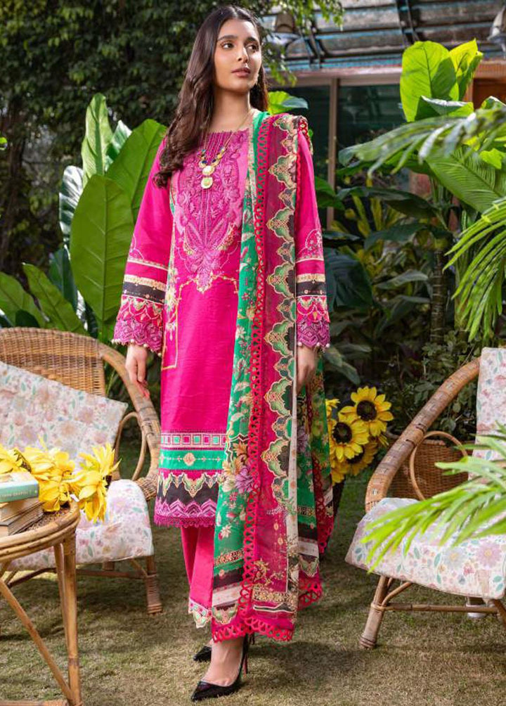 Umang By Motifz Embroidered Lawn Suits Unstitched 3 Piece MT22U 3230 Soul Pink - Summer Collection