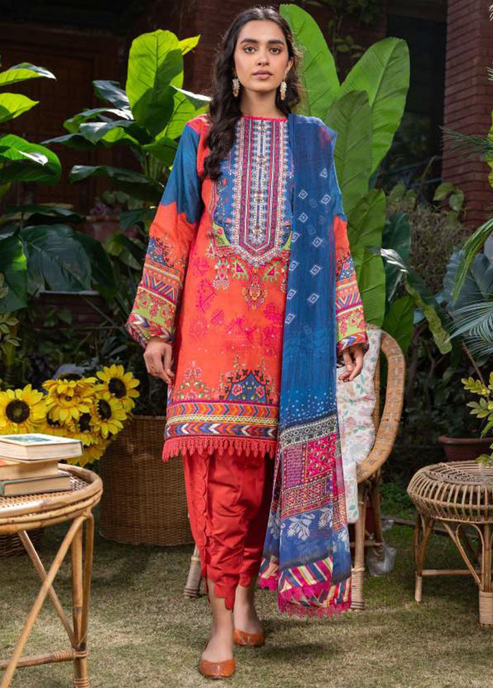 Umang By Motifz Embroidered Lawn Suits Unstitched 3 Piece MT22U 3231 Rayen - Summer Collection