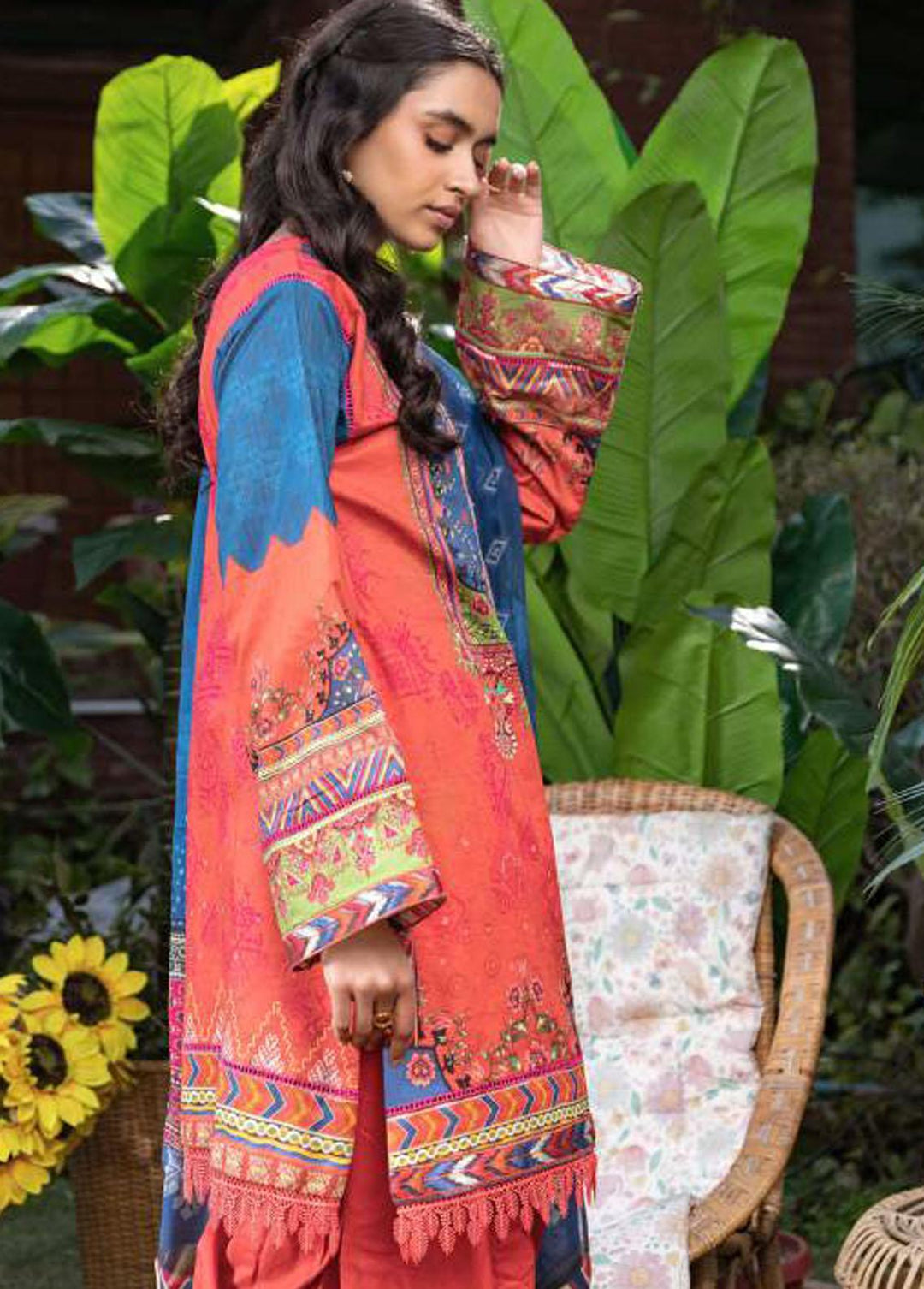 Umang By Motifz Embroidered Lawn Suits Unstitched 3 Piece MT22U 3231 Rayen - Summer Collection