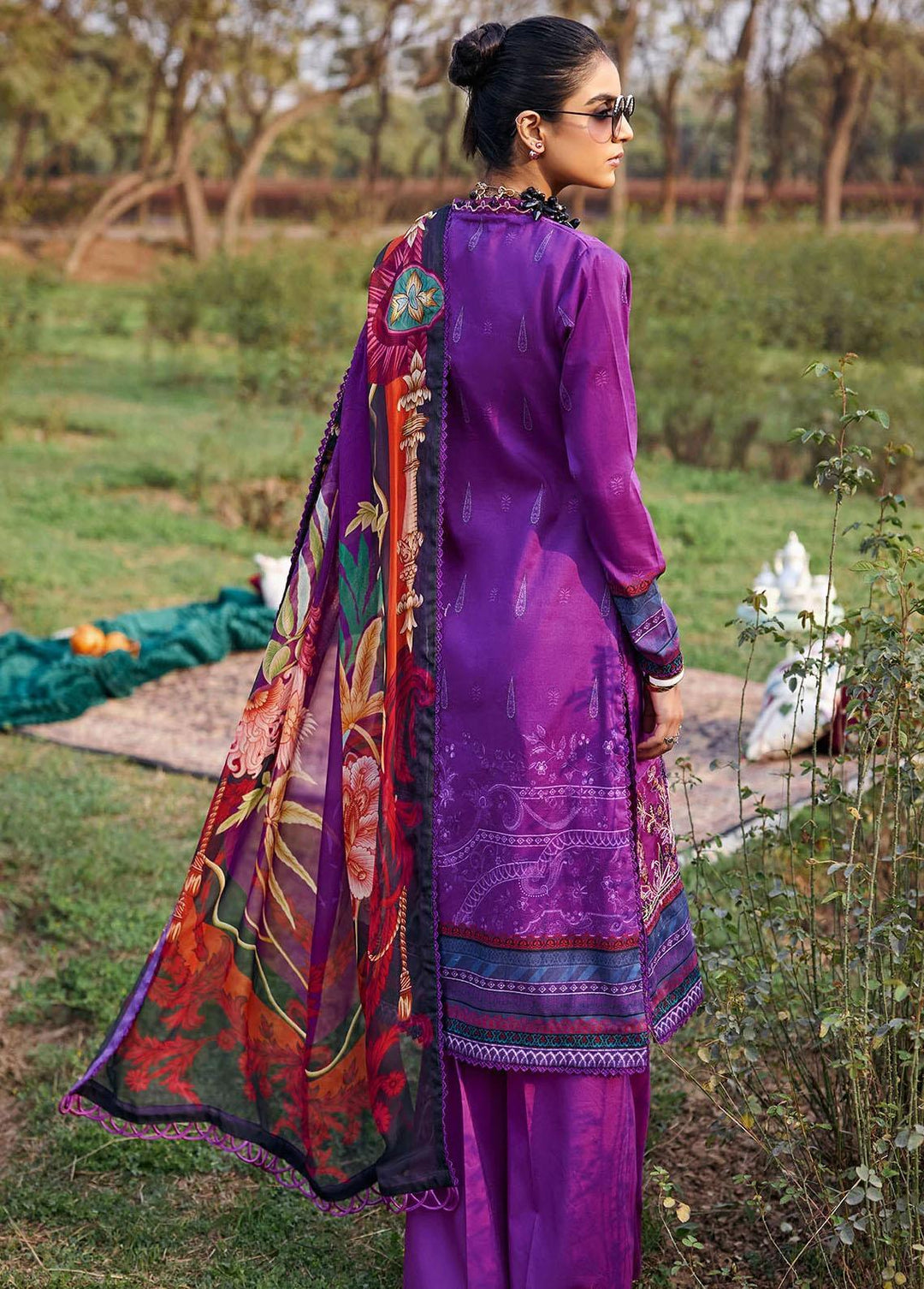 Umang By Motifz Embroidered Lawn Suits Unstitched 3 Piece MT23-U3 MWU03547 Elif - Summer Collection