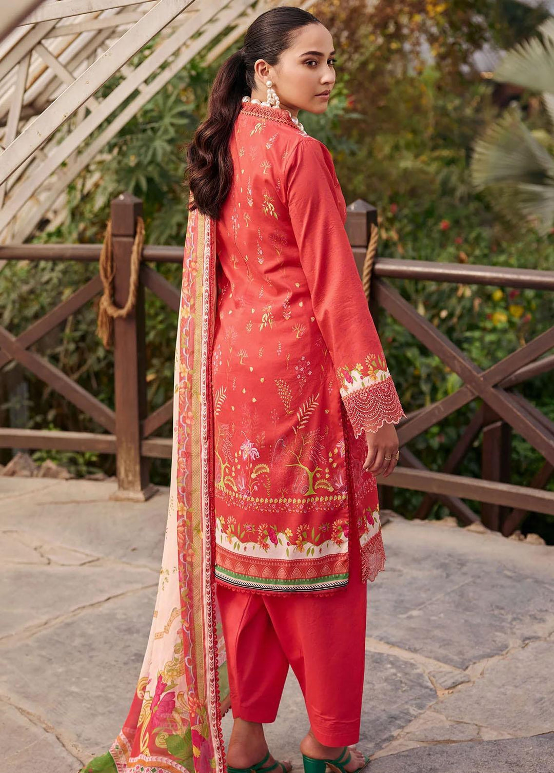 Umang By Motifz Embroidered Lawn Suits Unstitched 3 Piece MT23-U3 MWU03548 Asli - Summer Collection