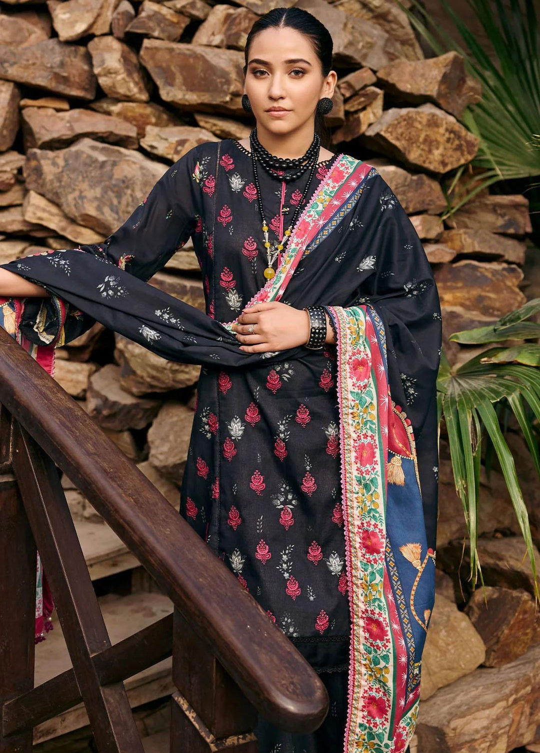 Umang By Motifz Embroidered Lawn Suits Unstitched 3 Piece MT23-U3 MWU03551 Dilara - Summer Collection