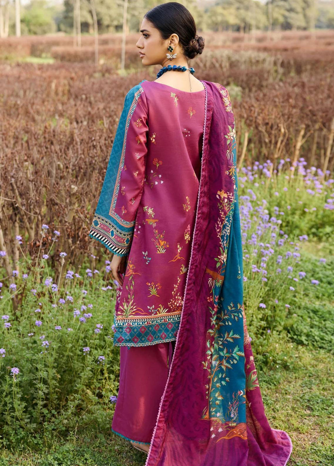 Umang By Motifz Embroidered Lawn Suits Unstitched 3 Piece MT23-U3 MWU03553 Altam - Summer Collection