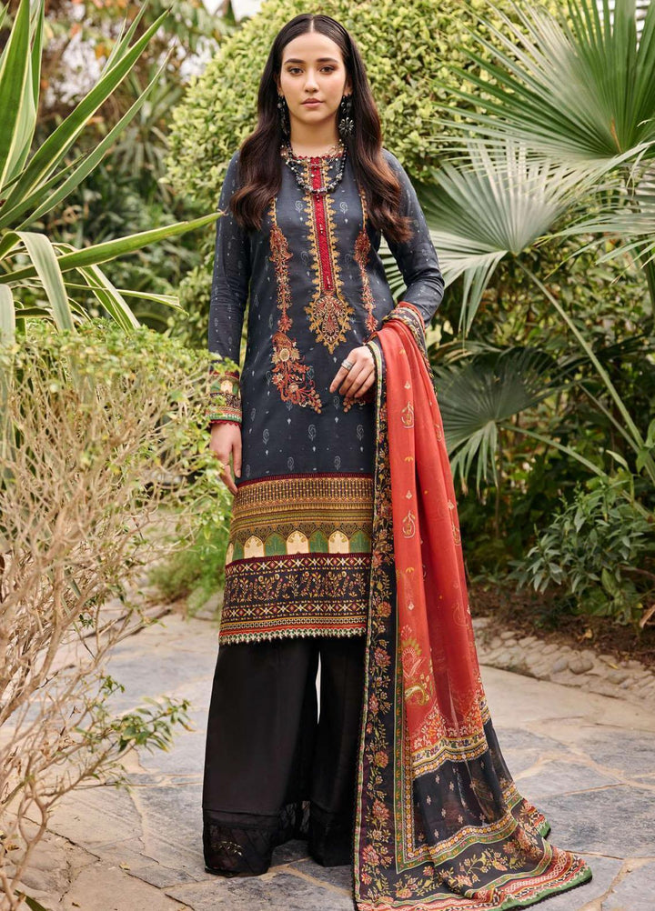 Umang By Motifz Embroidered Lawn Suits Unstitched 3 Piece MT23U-V2 3539-Kajal - Summer Collection