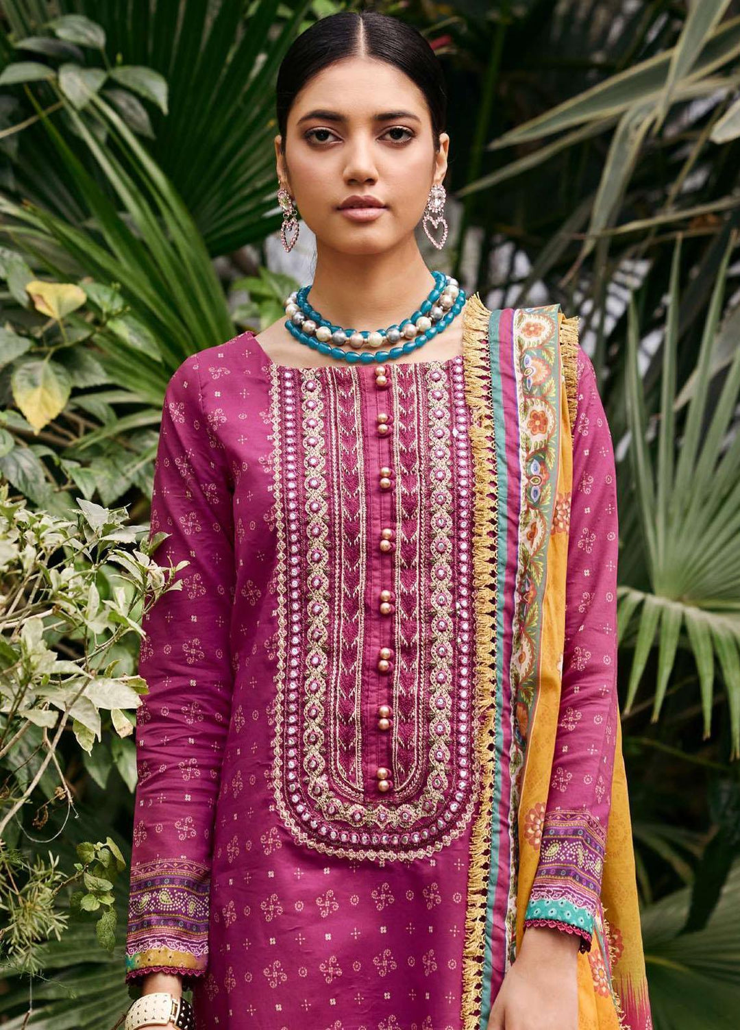 Umang By Motifz Embroidered Lawn Suits Unstitched 3 Piece MT23U-V2 3540-Zoya - Summer Collection