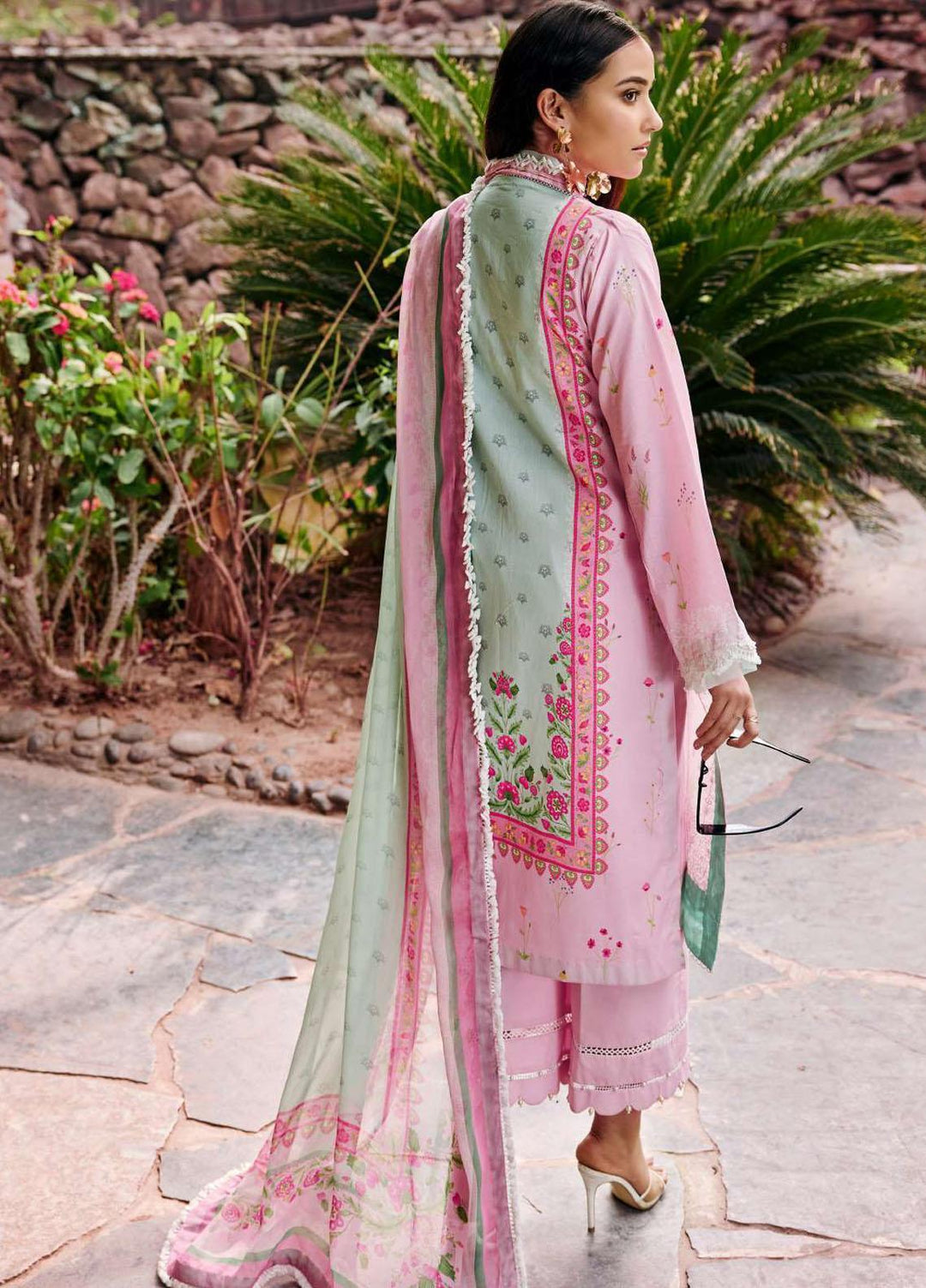Umang By Motifz Embroidered Lawn Suits Unstitched 3 Piece MT23U-V2 3541-Naqsh - Summer Collection