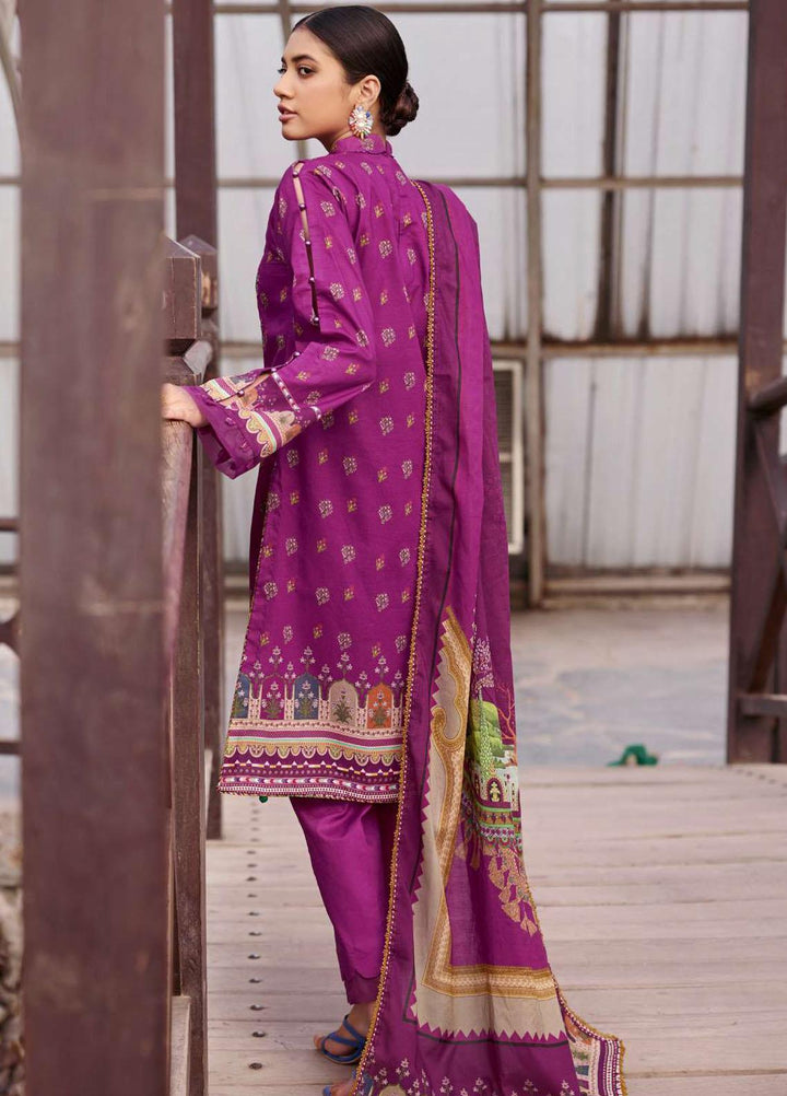 Umang By Motifz Embroidered Lawn Suits Unstitched 3 Piece MT23U-V2 3542-Jahanara - Summer Collection