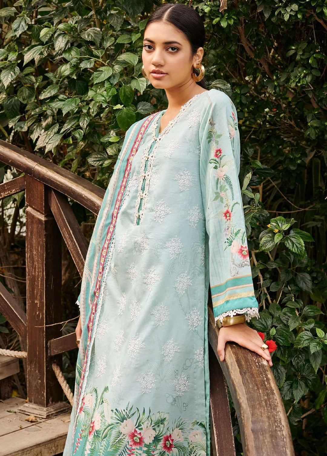 Umang By Motifz Embroidered Lawn Suits Unstitched 3 Piece MT23U-V2 3543-Bano - Summer Collection