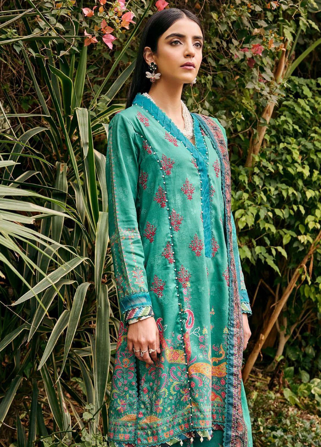 Umang By Motifz Embroidered Lawn Suits Unstitched 3 Piece MT23U-V2 3546-Mehroze - Summer Collection