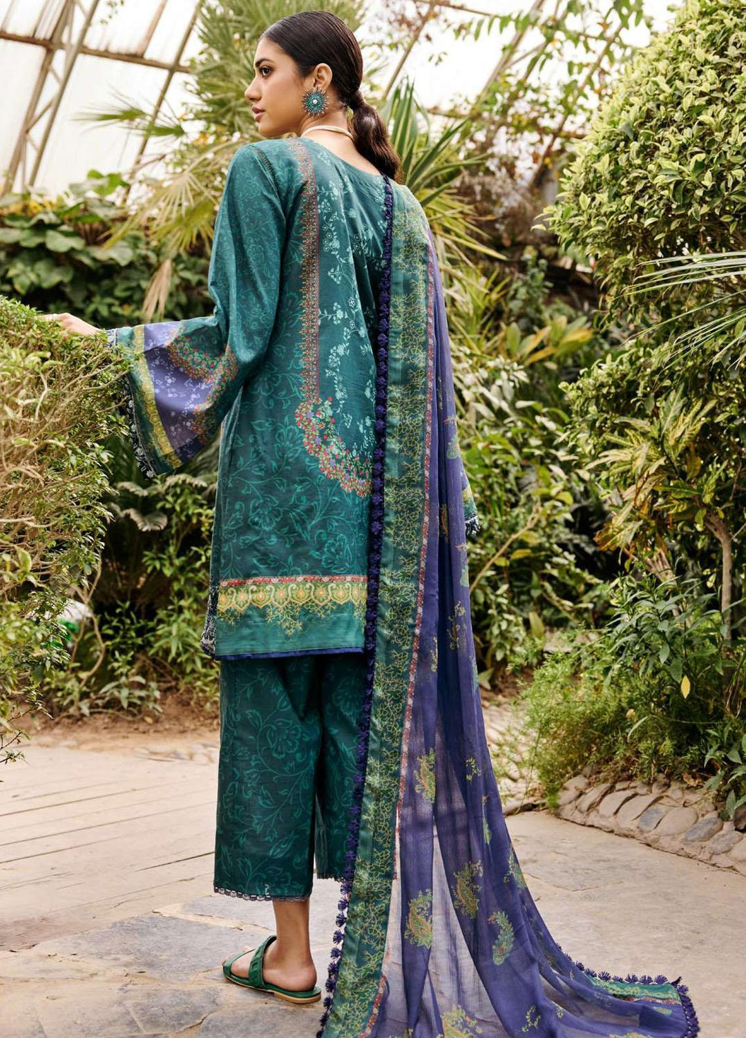 Umang By Motifz Embroidered Lawn Suits Unstitched 3 Piece MT23U MWU03528 Periwinkle - Summer Collection