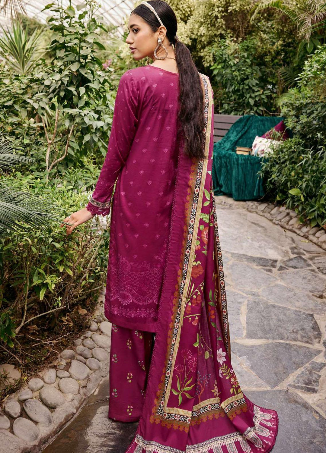 Umang By Motifz Embroidered Lawn Suits Unstitched 3 Piece MT23U MWU03531 Azure - Summer Collection