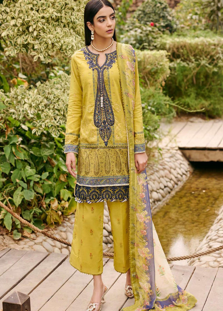 Umang By Motifz Embroidered Lawn Suits Unstitched 3 Piece MT23U MWU03532 Cerulean - Summer Collection