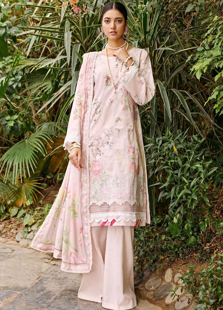 Umang By Motifz Embroidered Lawn Suits Unstitched 3 Piece MT23U MWU03535 Eggshell - Summer Collection
