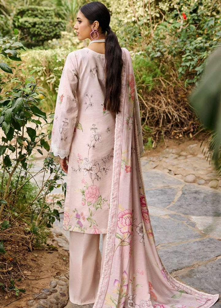 Umang By Motifz Embroidered Lawn Suits Unstitched 3 Piece MT23U MWU03535 Eggshell - Summer Collection