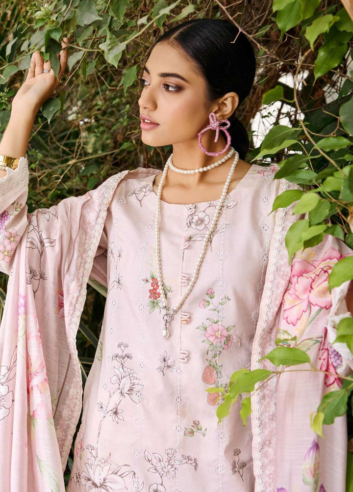 Umang By Motifz Embroidered Lawn Suits Unstitched 3 Piece MT23U MWU03535 Eggshell - Summer Collection