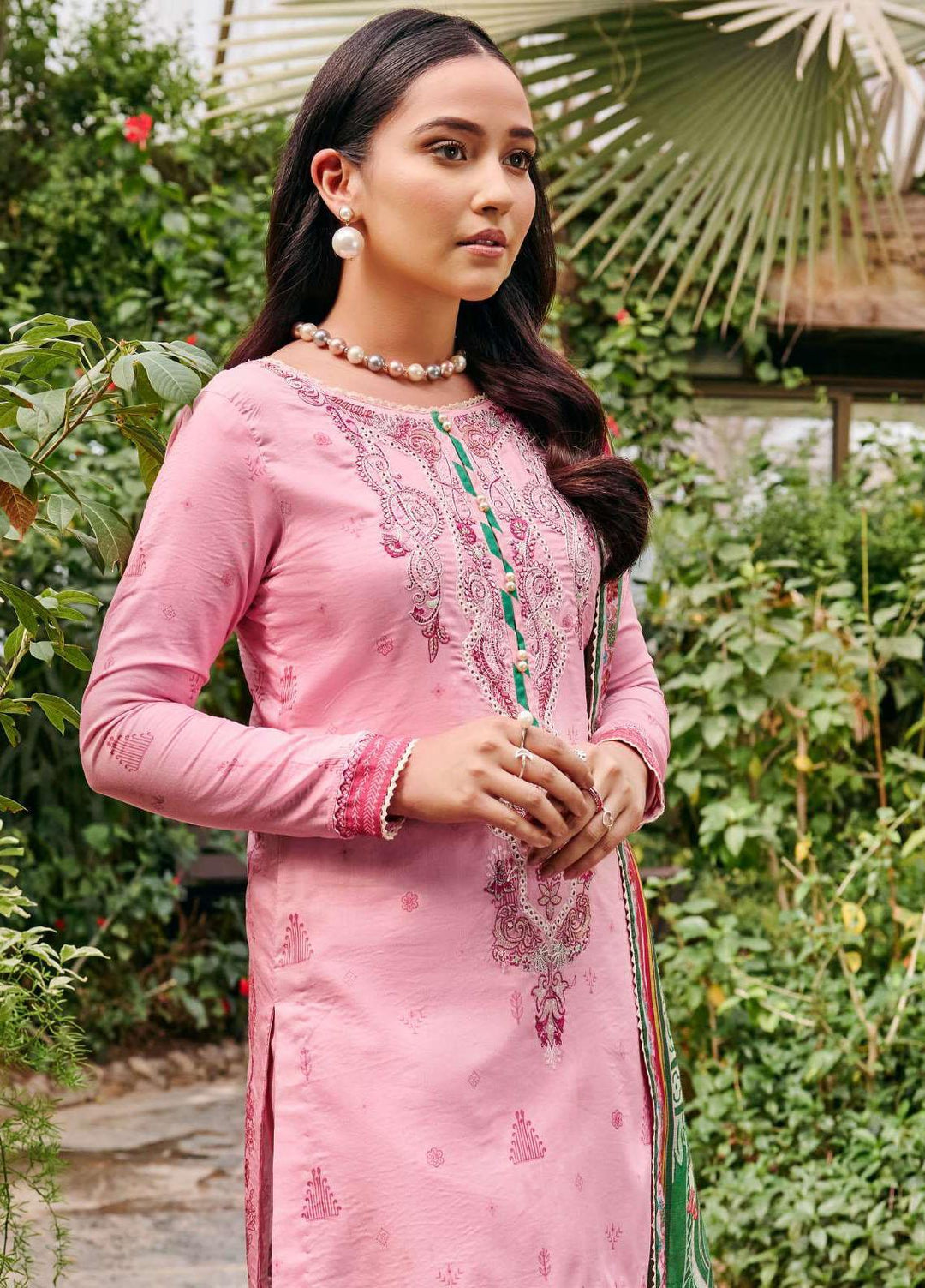 Umang By Motifz Embroidered Lawn Suits Unstitched 3 Piece MT23U MWU03536 Orchid - Summer Collection
