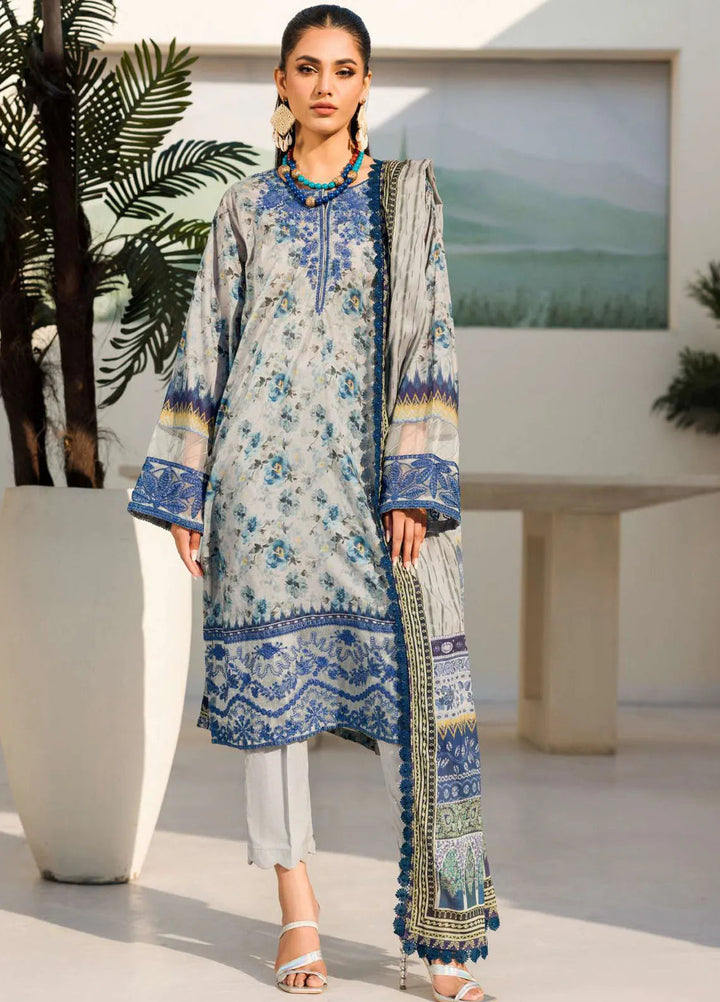 Umang By Motifz Embroidered Lawn Suit Unstitched 3 Piece MT24U 4631 Mohini - Summer Collection