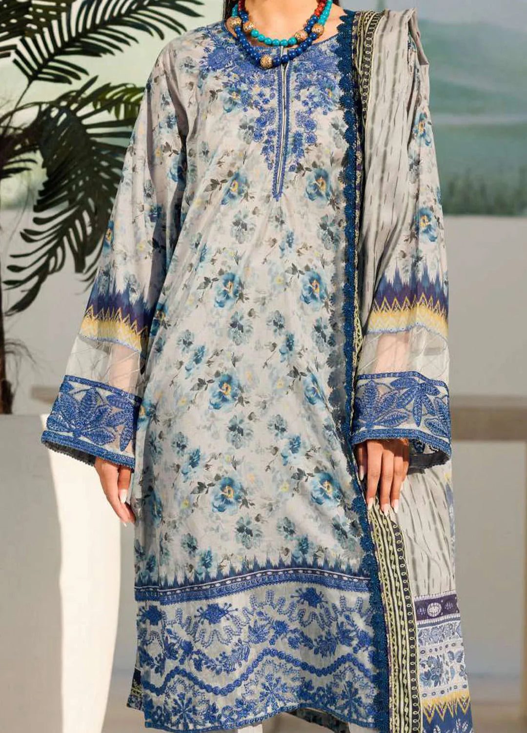 Umang By Motifz Embroidered Lawn Suit Unstitched 3 Piece MT24U 4631 Mohini - Summer Collection