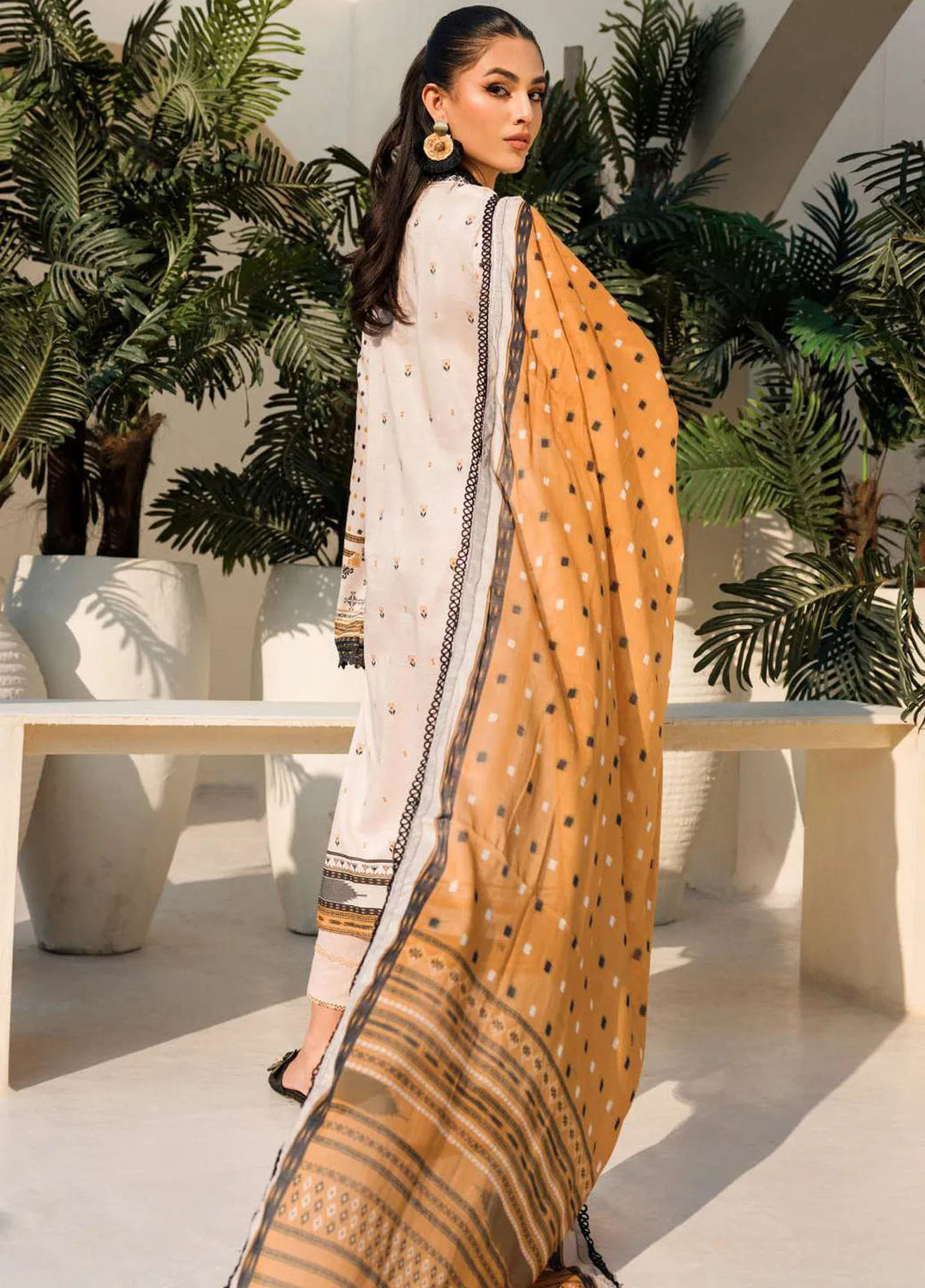 Umang By Motifz Embroidered Lawn Suit Unstitched 3 Piece MT24U 4632 Purvai - Summer Collection