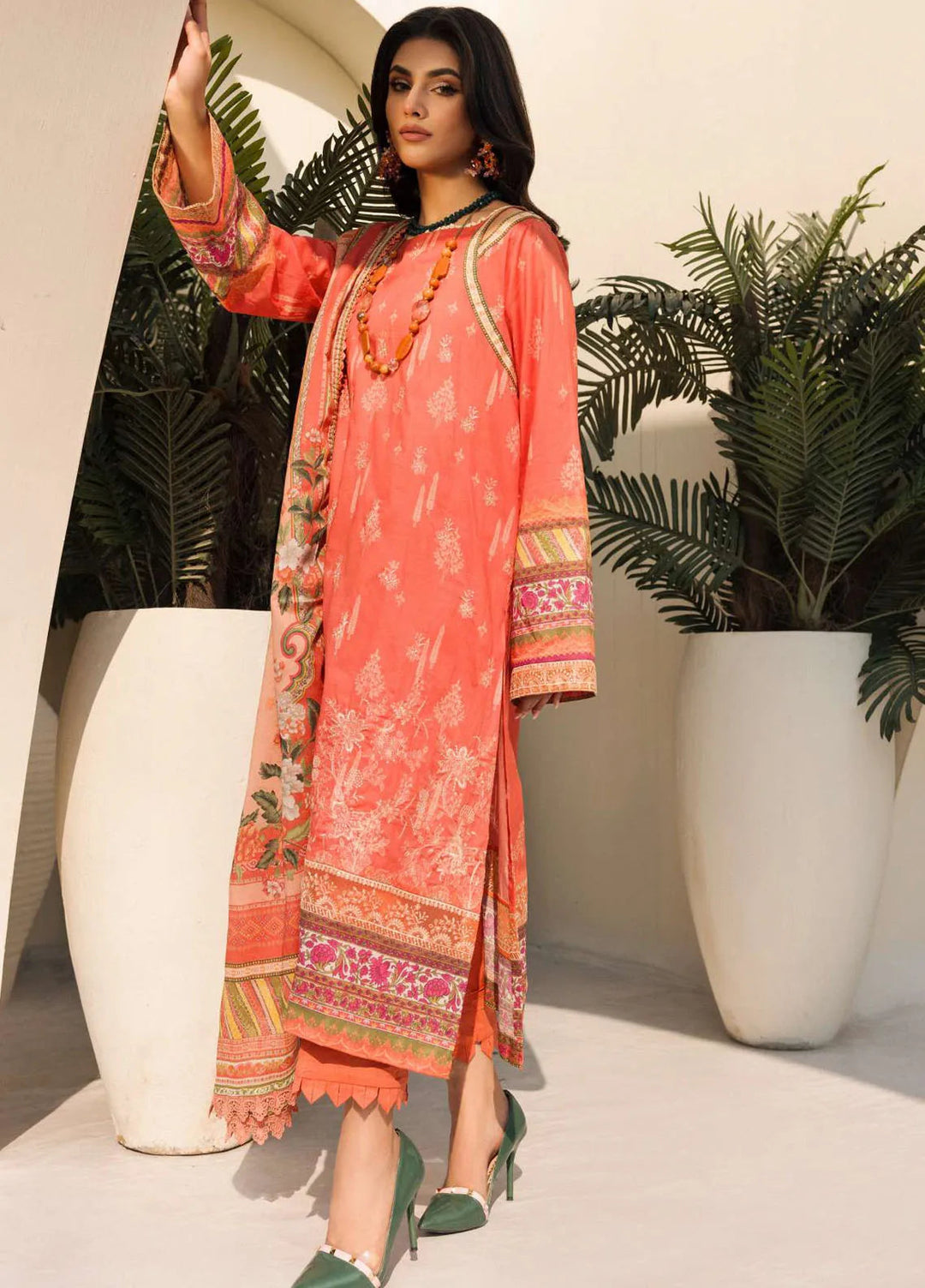 Umang By Motifz Embroidered Lawn Suit Unstitched 3 Piece MT24U 4633 Justajoo - Summer Collection